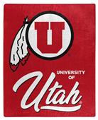 Northwest NCAA Utah Utes "Signature" Raschel Throw