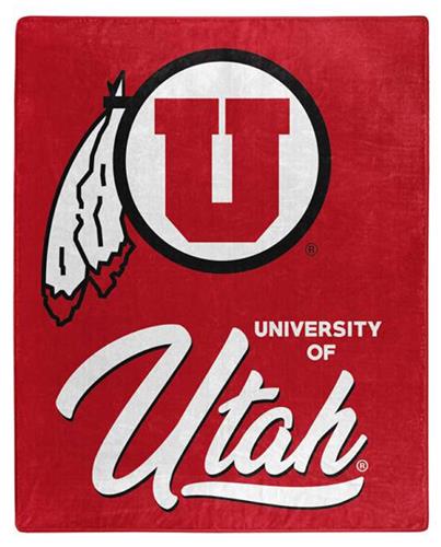 Northwest NCAA Utah Utes "Signature" Raschel Throw