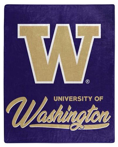 Northwest NCAA Washington Huskies "Signature" Raschel Throw