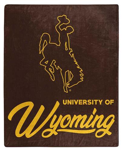 Northwest NCAA Wyoming Cowboys "Signature" Raschel Throw