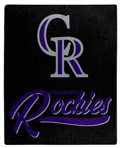 Northwest MLB Colorado Rockies "Signature" Raschel Throw