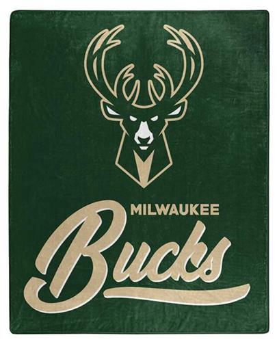 Northwest NBA Milwaukee Bucks "Signature" Raschel Throw