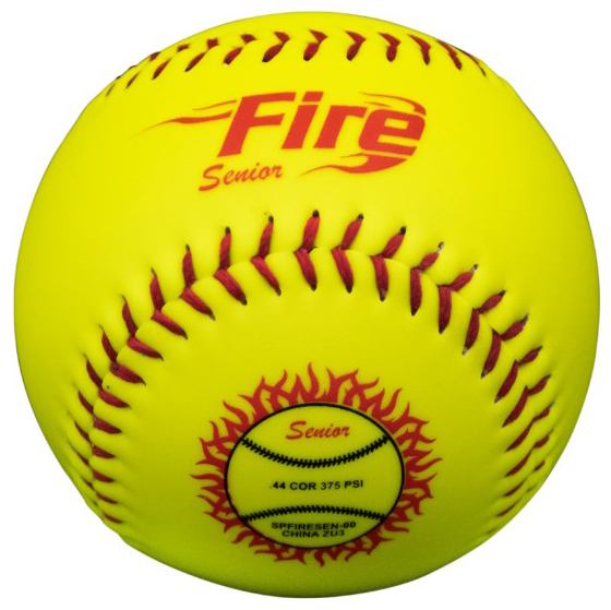 Champion Sports 12 Leather Cover Softballs - Poly Core