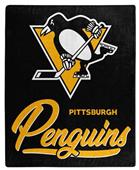 Northwest NHL Pittsburgh Penguins "Signature" Raschel Throw