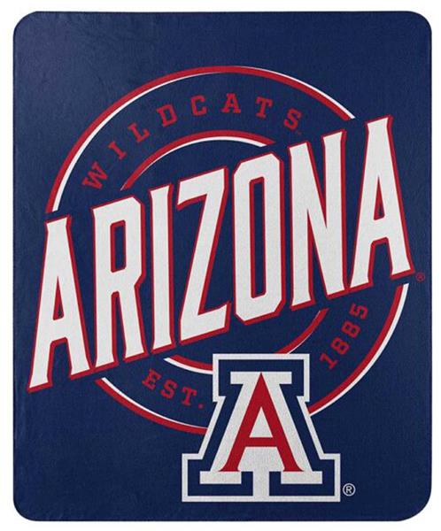 Northwest NCAA Arizona Wildcats "Campaign" Fleece Throw
