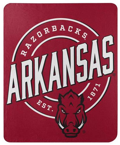 Northwest NCAA Arkansas Razorbacks "Campaign" Fleece Throw