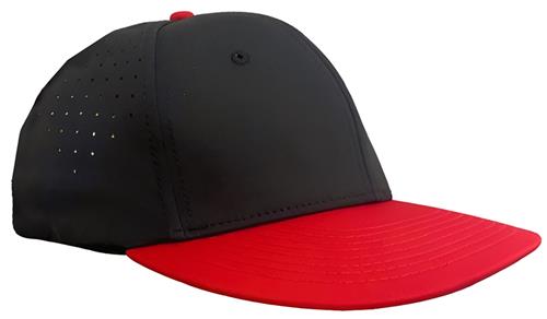 Baseball Cap, Stretch Fit, Flat Visor, Mid-Pro, Contrasting Underbrim Color. Embroidery is available on this item.