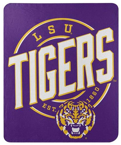 Northwest NCAA LSU Tigers "Campaign" Fleece Throw