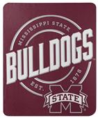 Northwest NCAA Mississippi State Bulldogs "Campaign" Fleece Throw