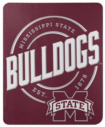 Northwest NCAA Mississippi State Bulldogs "Campaign" Fleece Throw