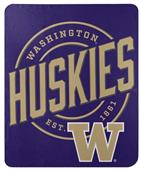 Northwest NCAA Washington Huskies "Campaign" Fleece Throw