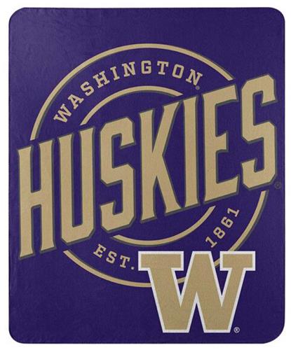 Northwest NCAA Washington Huskies "Campaign" Fleece Throw