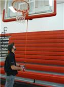 Bison ZipCrank Basketball Height Adjusters Electric 48"x72" BA980RTE