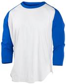 Rawlings Adult/ Youth 3/4 Sleeve Baseball T-Shirt (AL & YXS - Scarlet)
