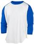 Rawlings Adult/ Youth 3/4 Sleeve Baseball T-Shirt (AL & YXS - Scarlet)