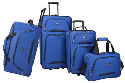 Golden Pacific Vineyard 4-Piece Softside Luggage Collection US08065