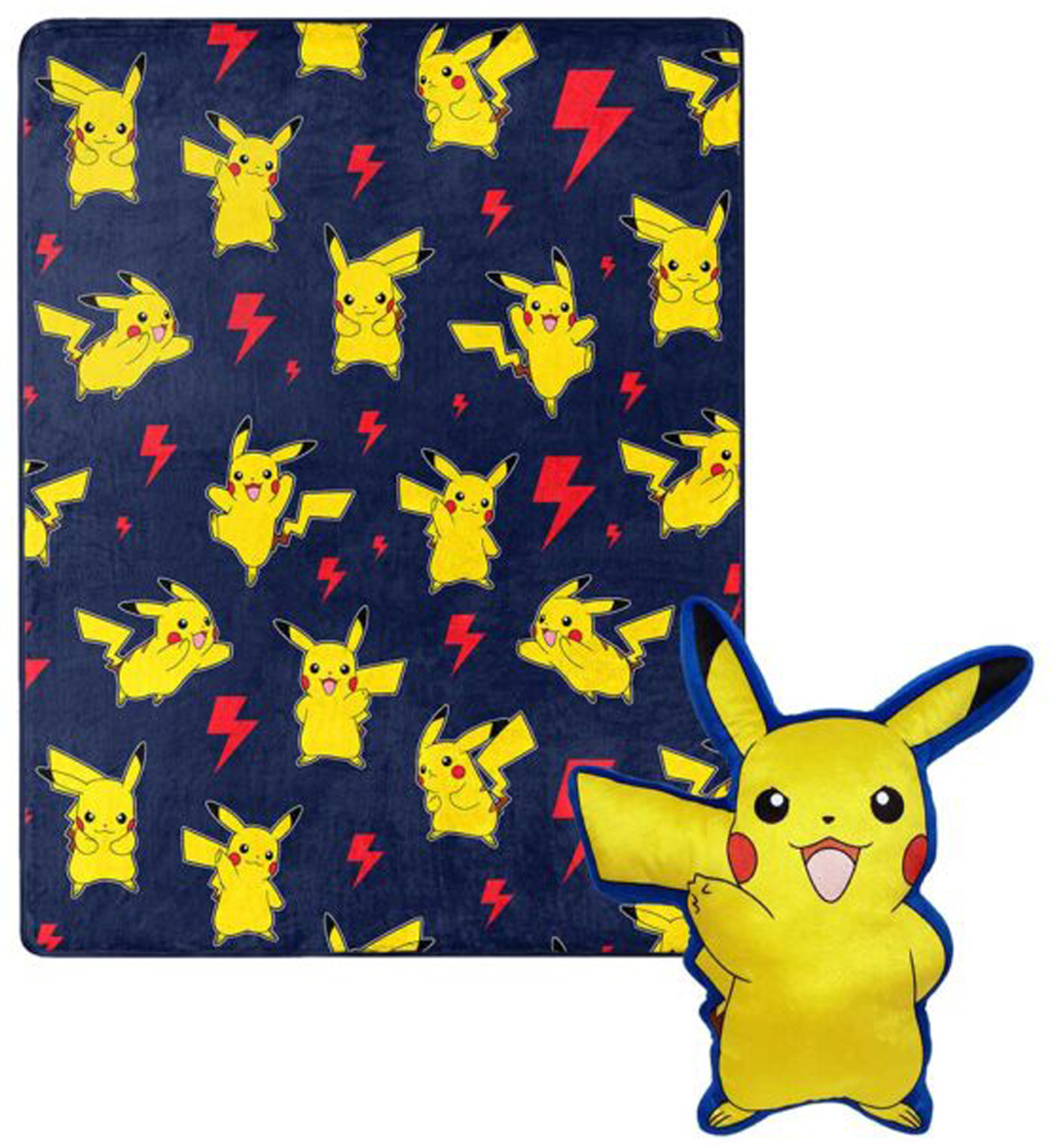 E204836 Northwest Pokemon, Lightning Zap Hugger Pillow & Silk Touch