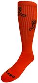 (AXS - Orange) LEUKEMIA Awareness Orange Ribbon Design Kneehigh/OTC Socks PAIR