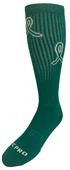 KIDNEY CANCER Awareness Green Ribbon Design Kneehigh/OTC Socks PAIR