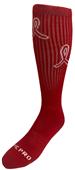 Over-The-Calf Red Hero Knee High Socks Aids HIV Awareness PAIR (Adult Large)