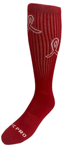 Over-The-Calf Red Hero Knee High Socks Aids HIV Awareness PAIR