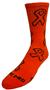 LEUKEMIA Awareness Orange Ribbon Design Crew-Socks (1-Pair)