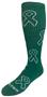 KIDNEY CANCER Awareness Green Ribbon Design Kneehigh/OTC Socks PAIR