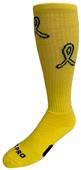 Over-The-Calf Yellow Hero Military Support Knee High Socks Cancer Awareness PAIR