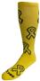 Over-The-Calf Yellow Ribbon Military Support Knee High Socks Cancer Awareness PAIR