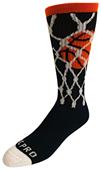 BASKETBALL in NET - Cute Novelty Fun Design Kneehigh/OTC Socks PAIR
