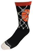 BASKETBALL in NET - Cute Novelty Fun Design Crew-Socks (1-Pair)