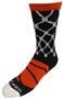 BASKETBALL SWISH - Cute Novelty Fun Design Crew-Socks (1-Pair)