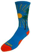 TROPICAL SUN - Cute Novelty Fun Design Crew-Socks (1-Pair)