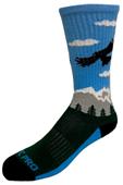 SOARING EAGLE - Cute Novelty Fun Design Crew-Socks (1-Pair)