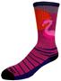 FLAMINGO SUNSET - Cute Novelty Fun Design Crew-Socks (1-Pair)