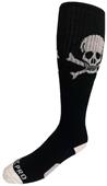 SKULL & CROSS BONES - Cute Novelty Fun Design Knee-High Socks (1-Pair)