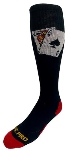 BLACKJACK CARDS - Cute Novelty Fun Design Knee-High Socks (1-Pair)