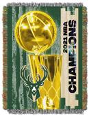 Northwest NBA Milwaukee Bucks 2021 Champions Woven Tapestry Throw