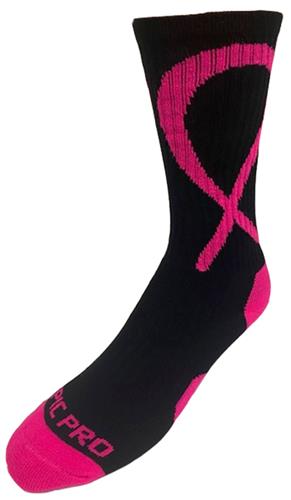 Crew Breast Cancer Awareness With Big Pink Ribbon Socks PAIR