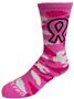 Crew Breast Cancer Awareness Pink Camo Pink Ribbon Socks PAIR