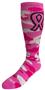 Over-The-Calf Breast Cancer Awareness Pink Camo Pink Ribbon Knee High Socks PAIR