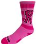 Crew Breast Cancer Awareness Pink Hoop Pink Ribbon Socks PAIR