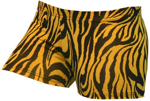 Gem Gear Gold Compression Zebra Prints Shorts