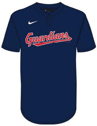 Nike MLB Adult Dri-Fit 1-Button Pullover Jersey Cleveland Guardians N383