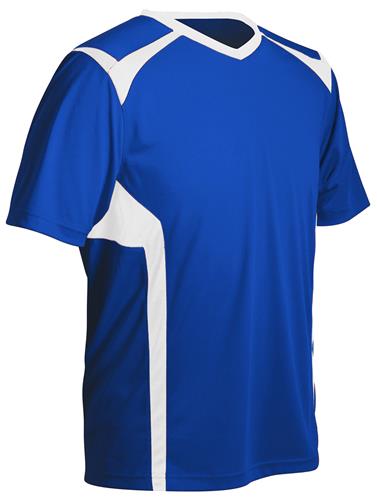 Youth Soccer Jersey Performance V-Neck (YXS,YS,YM - Black,Gold,Navy,Purple). Printing is available for this item.