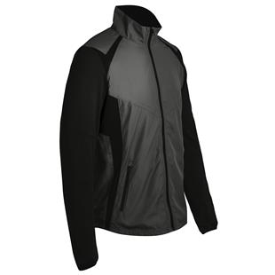 Full-Zip Performance Warm-Up Jacket, Youth (YL - CHARCOAL/BLACK)