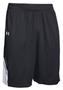 Under Armour Basketball Shorts, Adult 10" Inseam WHITE  (No Pockets)