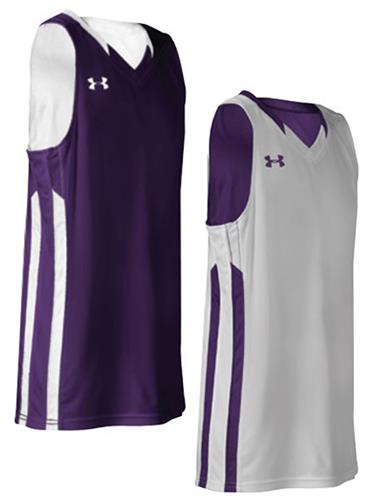 Under Armour Womens Reversible Basketball Jersey (W2XL-Royal & WS- Scarlet)