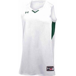 Under Armour Youth (Forest or White)  Fury Sleeveless Basketball Jersey