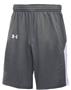 Under Armour Basketball Shorts, Youth (WHITE)  8" Inseam Fury (No Pockets)